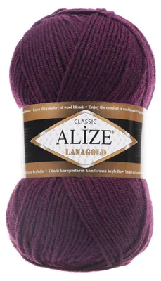 Strickwolle ALIZE Lanagold aubergine