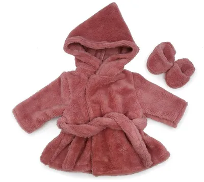 Produktbild von Asi Puppenkleidung Bademantel klassisch rosa - Puppenzubehör
