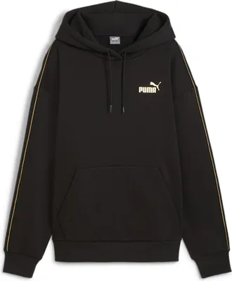 Produktbild von Puma Ess Tape Minimal Gold Kapuzenpullover Schwarz XS Frau Schwarz XS