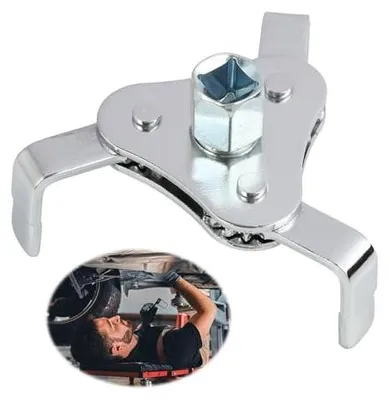 Zdjęcie produktu dla Klucz do filtra oleju regulowany 3 ramienny 64 116 mm narzędzie