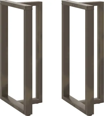 Obrázek produktu pro Nohy barového stolu ve tvaru T, 2 ks, černé, 60 x 35 x (110-111) cm, ocel