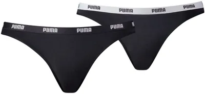 Produktbild von PUMA Damen Puma Iconic Women's (2 Pack) Bikini Style Underwear, Black, M EU