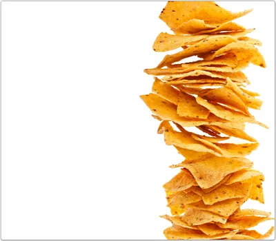 Produktbild von Spritzschutz Herdabdeckplatte Schneidebrett aus Glas Nachos gestapelt 1-Teilig (60x52cm)