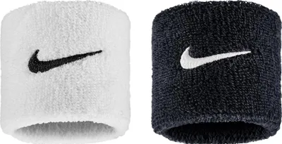 Obrázok produktu pre Nike - "Classic" potítko, Swoosh (2-pack) CS2567 (jedna veľkosť) (čierna/biela)