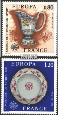 Produktbild von Briefmarken Frankreich 1976 Mi 1961-1962 (kompl.Ausg.) postfrisch Europamarken