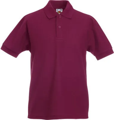 Produktbild von Fruit of the Loom - Kids 65/35 Piqué Polo - Burgundy - 104