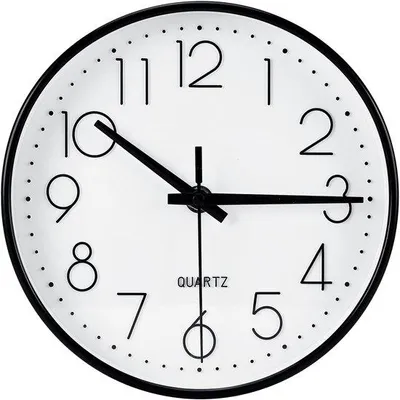 Image de Horloge murale moderne à quartz sans tic-tac, 20 cm, très précise, facile à lire, pour le bureau, la cuisine, le salon, la chambre d'enfant