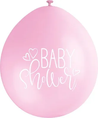 Produktbild von Baby Shower 10 rosa Luftballons