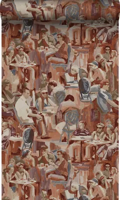 Obrázok produktu pre Origin Wallcoverings Tapeta s figurálnym motívom Rostbraun 53 cm x 10,05 m