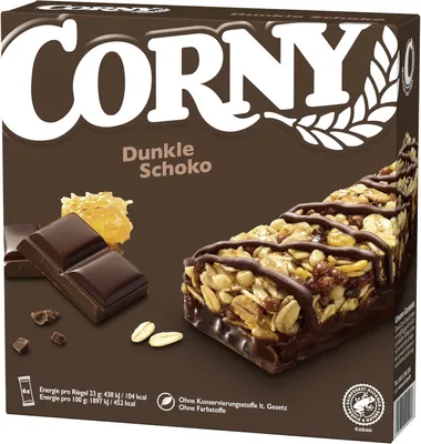 Produktbild von Corny Müsliriegel CLASSIC Dunkle Schokolade, 6x23g