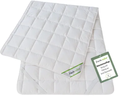 Produktbild von franknatur Unterbett Baumwolle Matratzenauflage atmungsaktive Bettauflage waschbar