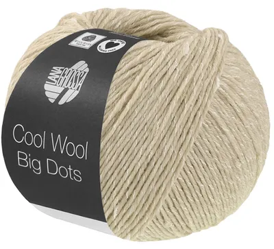 Produktbild von Lana Grossa COOL WOOL BIG DOTS 50 g Merinoklassiker mit effektvollen Tweednoppen Farbe 112 - Natur