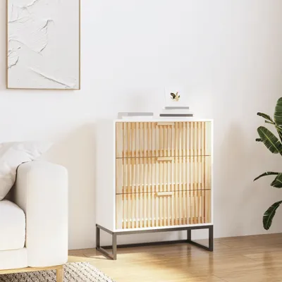 Produktbild von Sideboard Weiß 60x30x75 cm Holzwerkstoff , Aktenschränke Design 2024