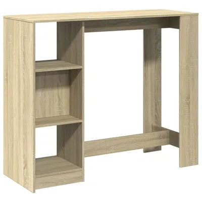Produktbild von "2026 Aktion"Esstisch/Bartisch - CLORIS - Küchentisch elegantes Design - mit Regal Sonoma-Eiche 124x46x103,5cm Holzwerkstoff - Esstische NeuMöbel219947
