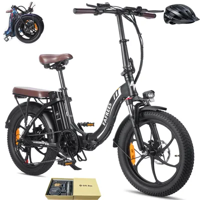 Produktbild von Elektrofahrrad Rostfreie Aluminiumlegierung 36 V 20 Ah 720 Wh Wasserdicht IPX5 bis zu 120 - 150 km E-bike klapprad 20 zoll mit 7 Gang, Schwarz