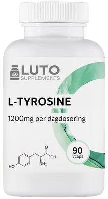 Produktbild von LUTO Supplements L-Tyrosin 600 mg mit Biotin – 90 Kapseln