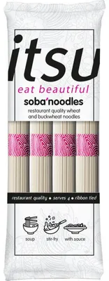Produktbild von Itsu Soba Nudeln 250g – Authentische japanische Buchweizennudeln, vielseitig für Suppen, Pfannengerichte & Salate