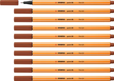 Produktbild von STABILO Fineliner -  point 88 - 10er Pack - rötel