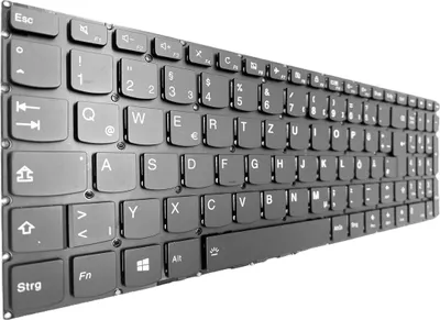 Obrázek produktu pro GERMAN - Klávesnice Klávesnice bez rámečku s osvětlením kompatibilní pro Lenovo IdeaPad 110-15AST