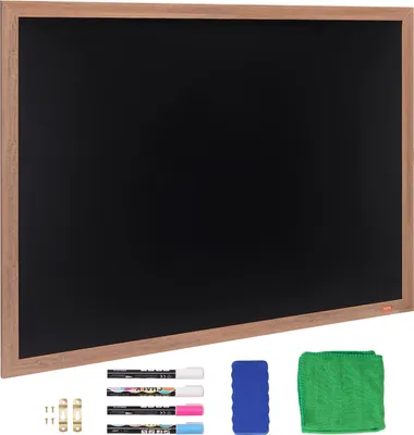 Produktbild von VEVOR Kreidetafel Magnetisch 1168,4 x 889 mm, Magnetsammelbrett 913 x 1092 mm, Vertikalen oder Horizontalen Aufhängen inkl. 4 Kreidemarkers & Tuch, Wandmontage Aufsteller