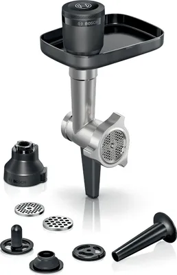 Obrázek produktu pro Bosch MUZS6HA, Sada na připevnění, Černá, Nerezová ocel, Serie 6 (MUMS6xxx), 1,5 kg, 175 mm, 80 mm