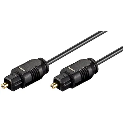 Zdjęcie produktu dla Wentronic AVK 216-050 0,5 m 2,2 mm, 0,5 m, TOSLINK, męski/męski, czarny