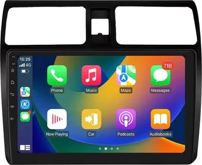 Image de Autoradio avec Bluetooth et CarPlay pour Suzuki Swift (2005-2010) – Compatible avec Apple et Android – Système stéréo – Système de navigation – 2 Go de RAM, 64 Go de mémoire