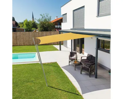 Produktbild von Windhager Sonnensegel Quadratisch Polyester (PES) gelb 400x400 cm