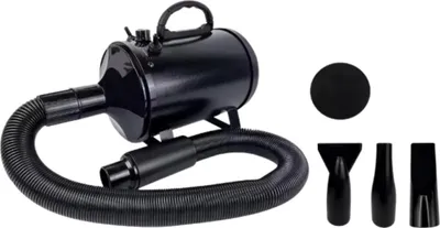 Zdjęcie produktu dla Profesjonalna suszarka do sierści zwierząt domowych 2800 W – dla psów i kotów – wydajna suszarka do sierści – regulowana prędkość – 3 nasadki – szybkie suszenie