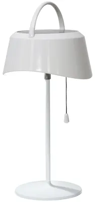 Produktbild von Solar-Tischleuchte ,Cervia', weiß, LED, Lichtsensor, warmweiß, 36cm