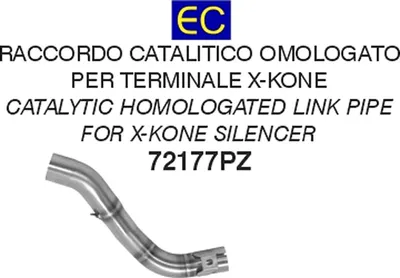 Obrázok produktu pre Pripojenie katalyzátora ARROW schválené pre výfukové systémy X-Kone pre Hondu CRF 300 L
