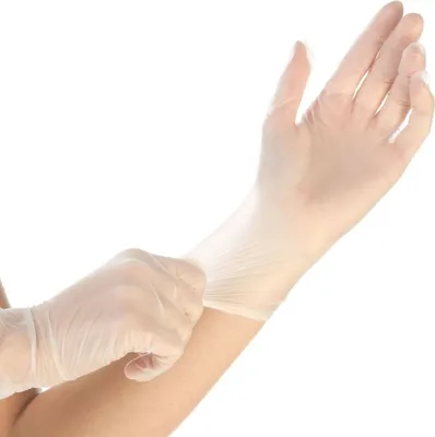 Immagine prodotto di 10x Hygonorm 26819 Vinylhandschuhe Ideal Light transparent Gr. 9/L puderfrei