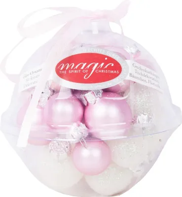 Produktbild von Glas-Minisortimente noble rose mix Kugeln 24 Stk