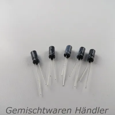 Produktbild von 5x Marken Elko 47µF 25V Kondensator Elektrolytkondensator mF uF AiSHi Capacitor