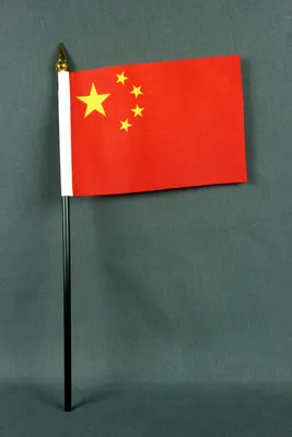 Produktbild von Flagge am Stab China 10x15 cm Handflagge Stockflagge Fähnchen
