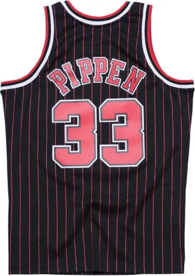 Image de Maillot Swingman Mitchell & Ness Chicago Bulls #33 Scottie Pippen noir / rouge - S