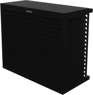 Produktbild von DECOCLIM Aluminium Schutzgehäuse RAL9005 Größe L, Innenmaße: H 950 x W 1100 x D 550-700 mm (Tiefe anpassbar)
