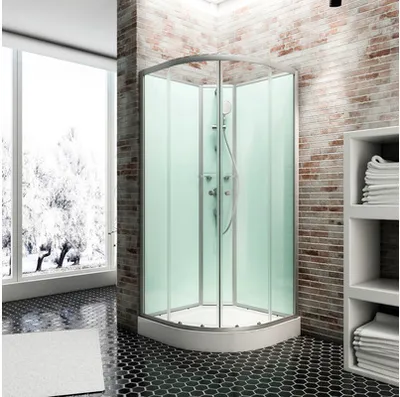 Produktbild von Komplettdusche SCHULTE Kreta 89 x 89 x 202 cm alu-natur