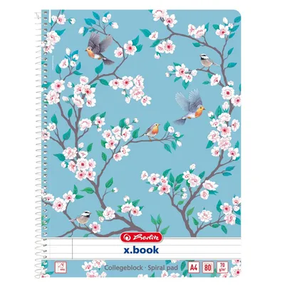 Produktbild von Herlitz Collegeblock / DIN A4 / Spiralblock / liniert /  "LadyLike Birds"