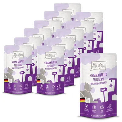 Immagine prodotto di Mjamjam Quetschie gustoso tacchino con deliziose carote 125gx12