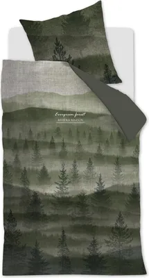 Produktbild von Rivièra Maison Renforcé-Bettwäsche-Garnitur Evergreen Farbe Green Größe 135x200+80x80 cm