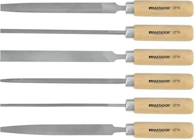 Produktbild von Famanu Feilen-Set 6-teilig Metallfeilen Set 150 mm für Präzisionsarbeiten
