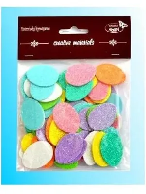 Produktbild von Kleine Glitzereier 72Stück
