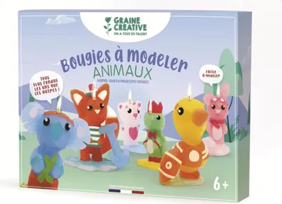 Produktbild von Graine Creative Bastelset Tierkerzen - kreative Wachs kneten