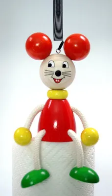 Produktbild von Holzspielzeug Schwingfigur Maus BxLxH 100x70x135mm