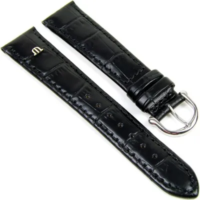 Produktbild von Maurice Lacroix Band 19mm | Kalbsleder-Louisiana-Optik schwarz 19474S