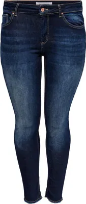 Produktbild von ONLY CARMAKOMA Damen Skinny Jeans Curvy Ankle Denim Große Größen Plus Size Übergröße Größe: 42W / 32L