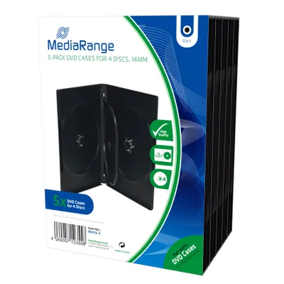 Immagine prodotto di MediaRange DVD Leerbox 4er DVD Box 5  Stück