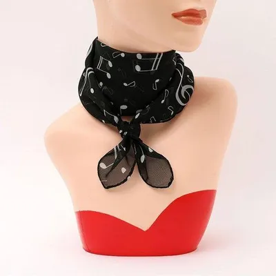 Immagine prodotto di Eleganti copricapi in chiffon da donna, accessori da viaggio, foulard quadrati decorativi.
