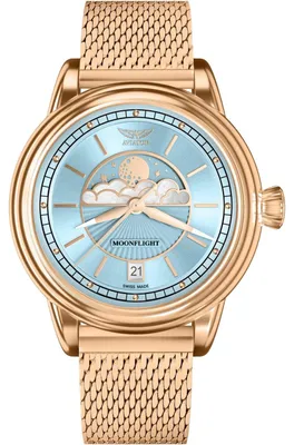 Zdjęcie produktu dla Zegarek  Aviator V.1.33.2.360.5 różowe złoto